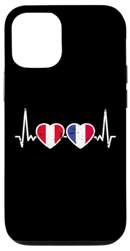Peru Frankreich Vintage Herzschlag Flagge Franzose Peruaner Hülle für iPhone 12/12 Pro Peru Frankreich Vintage Herzschlag Flagge Franzose Peruaner Hülle für iPhone 12/12 Pro von Peruanische Stolz Perú Design Peru Geschenke