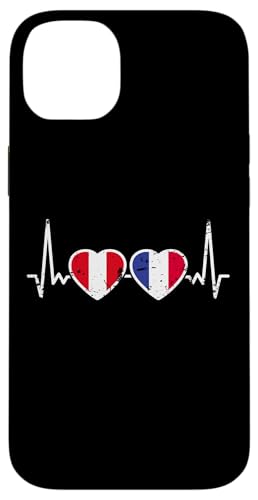 Peru Frankreich Vintage Herzschlag Flagge Franzose Peruaner Hülle für iPhone 14 Plus Peru Frankreich Vintage Herzschlag Flagge Franzose Peruaner Hülle für iPhone 14 Plus von Peruanische Stolz Perú Design Peru Geschenke