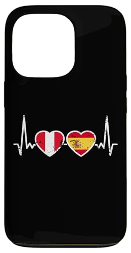 Peru Spanien Vintage Herzschlag Flagge Spanier Peruaner Hülle für iPhone 13 Pro Peru Spanien Vintage Herzschlag Flagge Spanier Peruaner Hülle für iPhone 13 Pro von Peruanische Stolz Perú Design Peru Geschenke