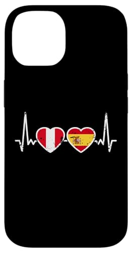 Peru Spanien Vintage Herzschlag Flagge Spanier Peruaner Hülle für iPhone 14 Peru Spanien Vintage Herzschlag Flagge Spanier Peruaner Hülle für iPhone 14 von Peruanische Stolz Perú Design Peru Geschenke