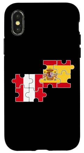 Peru Spanien Vintage Herzschlag Flagge Spanier Peruaner Hülle für iPhone X/XS Peru Spanien Vintage Herzschlag Flagge Spanier Peruaner Hülle für iPhone X/XS von Peruanische Stolz Perú Design Peru Geschenke