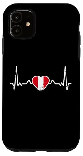 Peru Vintage Vintage Herzschlag Peruanische Flagge Peruaner Hülle für iPhone 11 Peru Vintage Vintage Herzschlag Peruanische Flagge Peruaner Hülle für iPhone 11 von Peruanische Stolz Perú Design Peru Geschenke