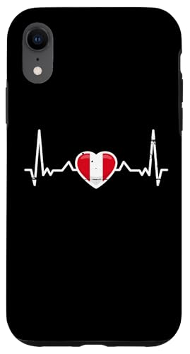 Peru Vintage Vintage Herzschlag Peruanische Flagge Peruaner Hülle für iPhone XR Peru Vintage Vintage Herzschlag Peruanische Flagge Peruaner Hülle für iPhone XR von Peruanische Stolz Perú Design Peru Geschenke
