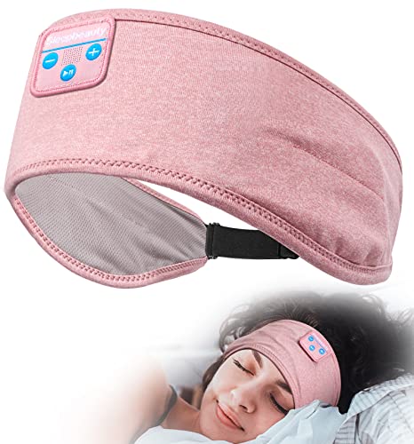 Perytong Schlaf-Kopfhörer, verstellbares Bluetooth-Kopfband, weiches und gemütliches Kopfhörer-Band mit integrierten Lautsprechern, perfekt für Schlaf, Workout, Laufen, Yoga, Reisen, Schlaflosigkeit von Perytong