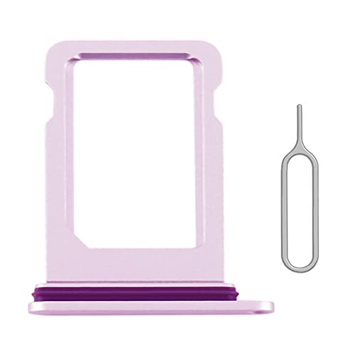Perzework SIM-Kartenfach Halter Slot Ersatz für iPhone 12 (lila) mit wasserdichtem Gummiring und Auswurfstift (Single Sim Version) von Perzework