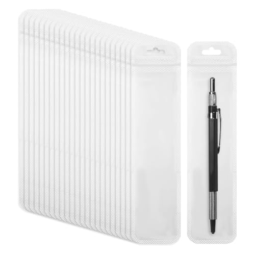 Pesfehhy 100 Stück Stiftverpackungsbeutel, Transparente Stiftbeutel für Perlenstifte, Wiederverschließbare Beutel, Aufbewahrungsbeutel mit Reißverschluss für Stift-Schlüsselanhänger Pesfehhy 100 Stück Stiftverpackungsbeutel, Transparente Stiftbeutel für Perlenstifte, Wiederverschließbare Beutel, Aufbewahrungsbeutel mit Reißverschluss für Stift-Schlüsselanhänger von Pesfehhy