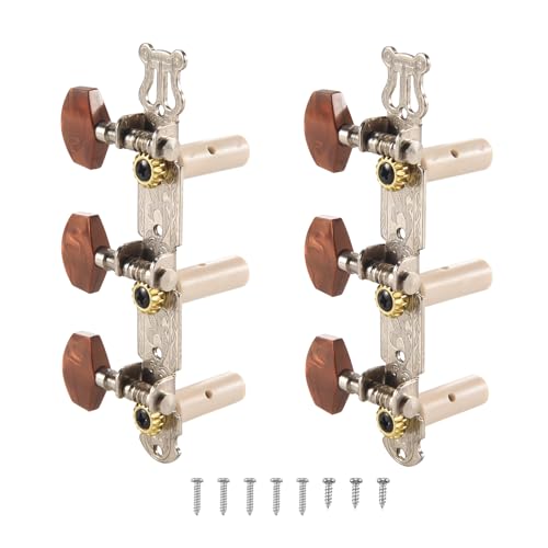 Pesfehhy 2 Stück 1:15 Klassische Gitarre, Stimmgerät, mechanisch, Stimmgerät, Schlüssel, Dübel für Gitarrenteile Pesfehhy 2 Stück 1:15 Klassische Gitarre, Stimmgerät, mechanisch, Stimmgerät, Schlüssel, Dübel für Gitarrenteile von Pesfehhy
