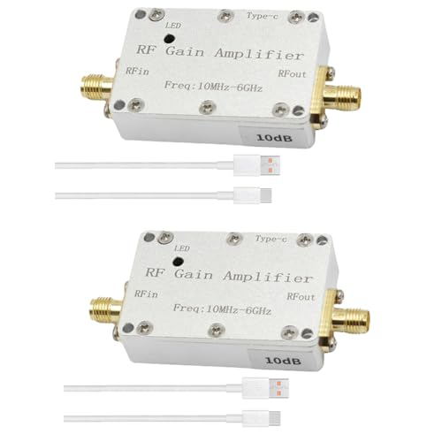 Pesfehhy 2 Stück 10 m-6 GHz 10 DB RF Gain Verstärker 433 M 1,2 G 1,5 G 2,4 G 5,8 G Empfangsmodul Verstärker RF Gain Pesfehhy 2 Stück 10 m-6 GHz 10 DB RF Gain Verstärker 433 M 1,2 G 1,5 G 2,4 G 5,8 G Empfangsmodul Verstärker RF Gain von Pesfehhy
