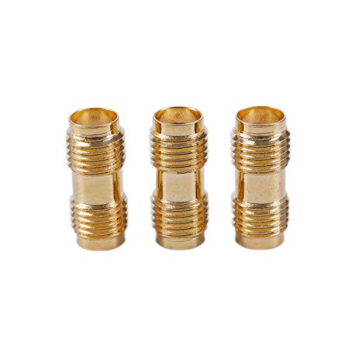 Pesfehhy 3 x RF- oder SMA-zu-SMA-Anschluss für bidirektionale Radioantennenadapter SMA-F auf SMA-F von Pesfehhy