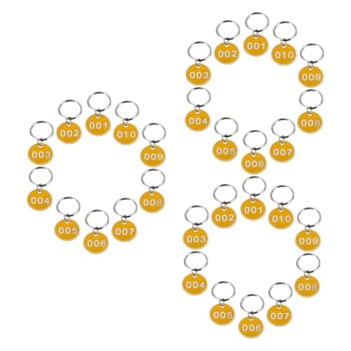 Pesfehhy 3er-Pack Nummernschildanhänger, Schlüsselanhänger, ID-Etiketten, Nummernketten, Schlüsselanhänger, Nummernanhänger 1-10 Pesfehhy 3er-Pack Nummernschildanhänger, Schlüsselanhänger, ID-Etiketten, Nummernketten, Schlüsselanhänger, Nummernanhänger 1-10 von Pesfehhy