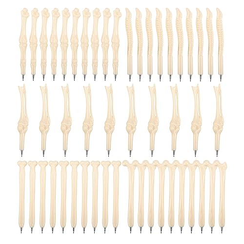 Pesfehhy 50 StüCk/los Stift SchreibzubehöR Knochenform Kugelschreiber Neue Kreative Geschenkschule Schulmaterial-Blaue Tinte von Pesfehhy
