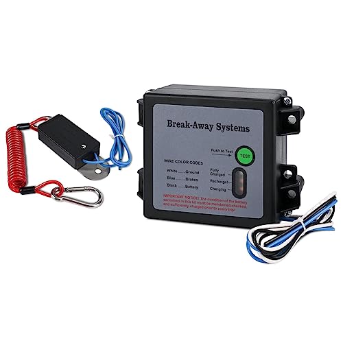 Pesfehhy Anhängerbremsen-Breakaway-Kit mit Schalter, LED-Prüfleuchte, Elektrisches Breakaway-System, Universelle Anhängerbremssteuerung, Anhänger-Breakaway-Kit Pesfehhy Anhängerbremsen-Breakaway-Kit mit Schalter, LED-Prüfleuchte, Elektrisches Breakaway-System, Universelle Anhängerbremssteuerung, Anhänger-Breakaway-Kit von Pesfehhy