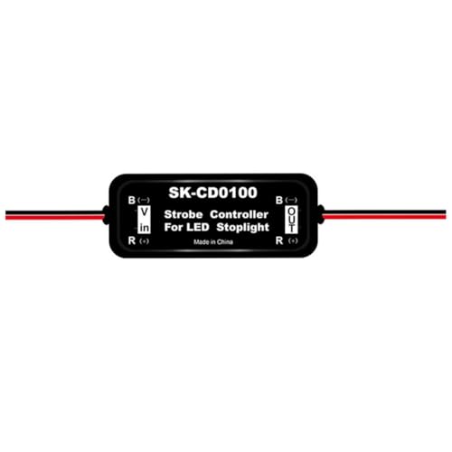Pesfehhy Blinkermodul für Bremslicht, Stroboskop-Controller, für Bremslicht, Bremslicht, LED, 12 V-16 V, Blinklicht, Bremslicht, Bremslicht, SK-CD0100 Pesfehhy Blinkermodul für Bremslicht, Stroboskop-Controller, für Bremslicht, Bremslicht, LED, 12 V-16 V, Blinklicht, Bremslicht, Bremslicht, SK-CD0100 von Pesfehhy