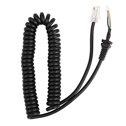 Pesfehhy Ersatzmikrofon für Auto-Lautsprecher, Seil, Mikrofonkabel für -48A6 für die Federleitung des Telefons, Walkie-Talkie, Auto-Radio von Pesfehhy