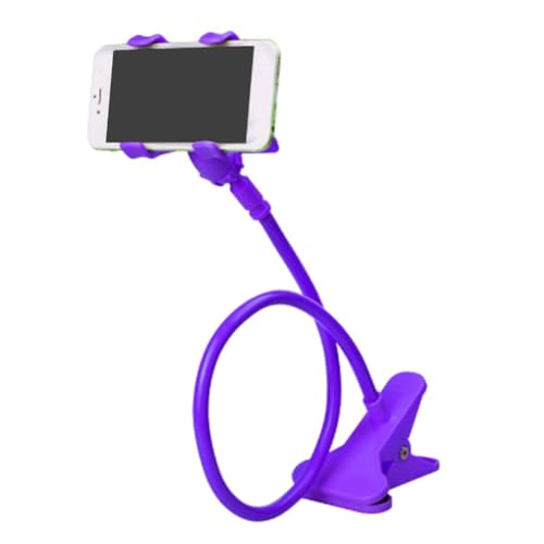 Pesfehhy Handyhalterung für Faultiere, flexibel, verstellbar, für Schreibtisch, Bett, mit Telefonhalterung, Violett Pesfehhy Handyhalterung für Faultiere, flexibel, verstellbar, für Schreibtisch, Bett, mit Telefonhalterung, Violett von Pesfehhy