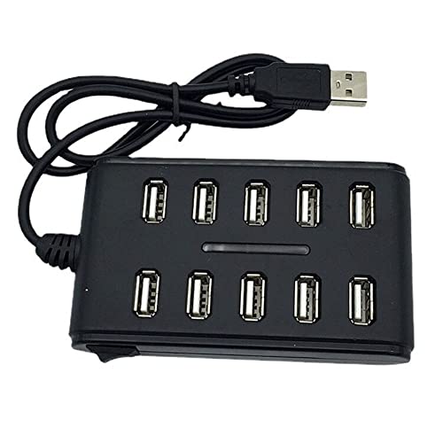 Pesfehhy High-Speed-Verlängerungskabel, 10 Ports, USB-2.0-Hub, für PCB-Schnittstelle, Laptop Pesfehhy High-Speed-Verlängerungskabel, 10 Ports, USB-2.0-Hub, für PCB-Schnittstelle, Laptop von Pesfehhy