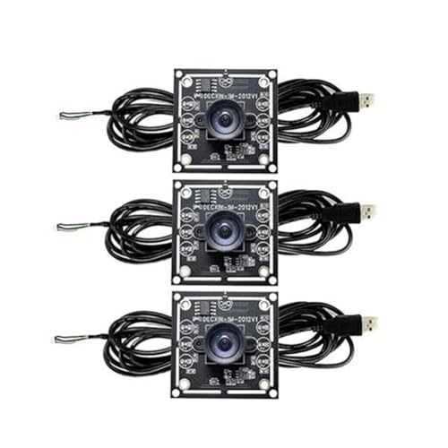Pesfehhy Kameramodul, 100 Grad, 1 MP, OV9732, 1280 x 720, USB-Treiber, manueller Fokus, mit 1 m langem Kabel für WinXP/7/8/10, 3 Stück Pesfehhy Kameramodul, 100 Grad, 1 MP, OV9732, 1280 x 720, USB-Treiber, manueller Fokus, mit 1 m langem Kabel für WinXP/7/8/10, 3 Stück von Pesfehhy