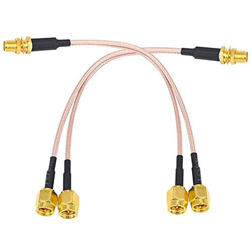 Pesfehhy Koaxialkabel für Antenne, WiFi, SMA auf Typ Y 2XSMA männlich, gerade, Trenner, Kombinator, Verlängerung, Schwanzkabel RG316 Pesfehhy Koaxialkabel für Antenne, WiFi, SMA auf Typ Y 2XSMA männlich, gerade, Trenner, Kombinator, Verlängerung, Schwanzkabel RG316 von Pesfehhy