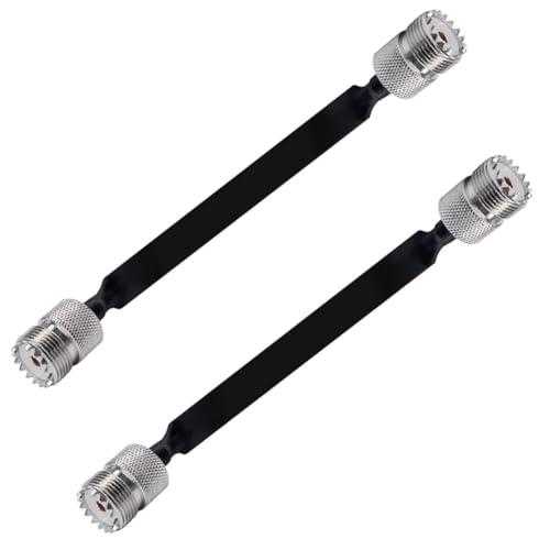 Pesfehhy Koaxialkabel für Fenster/Tür, SO239 UHF auf UHF, 50 Ohm, 40 cm, 2 Stück Pesfehhy Koaxialkabel für Fenster/Tür, SO239 UHF auf UHF, 50 Ohm, 40 cm, 2 Stück von Pesfehhy