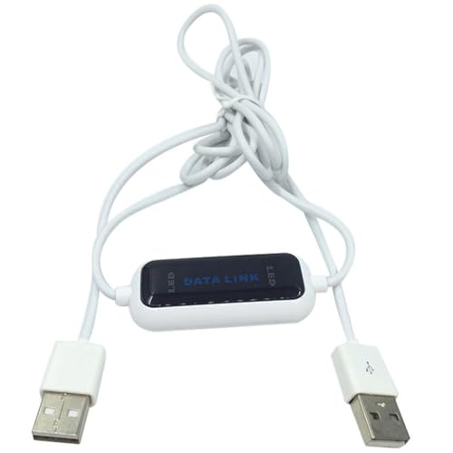 Pesfehhy LED-Kabel für direkte Datenübertragung von PC zu PC USB zum Synchronisieren und Teilen von Dateien, einfaches Kopieren zwischen 2 Computern Pesfehhy LED-Kabel für direkte Datenübertragung von PC zu PC USB zum Synchronisieren und Teilen von Dateien, einfaches Kopieren zwischen 2 Computern von Pesfehhy