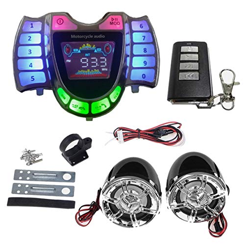 Pesfehhy Motorrad Stereo Lautsprecher Drahtloser Bluetooth Mp3 Spieler Wasserdichtes Fm Audio für Motor Roller Fahrrad Atv Utv Pesfehhy Motorrad Stereo Lautsprecher Drahtloser Bluetooth Mp3 Spieler Wasserdichtes Fm Audio für Motor Roller Fahrrad Atv Utv von Pesfehhy