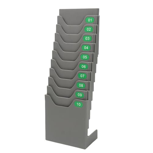 Pesfehhy Präsenzkartenhalter mit 10 Positionen, ausziehbarer Präsenzkartenhalter für Zeichenkarten, mit Schlitz für Postkarte und zum Aufhängen Pesfehhy Präsenzkartenhalter mit 10 Positionen, ausziehbarer Präsenzkartenhalter für Zeichenkarten, mit Schlitz für Postkarte und zum Aufhängen von Pesfehhy