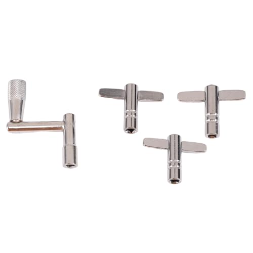 Pesfehhy Schlagzeugtasten, Set mit 4 Schlagzeug-Einstellschlüsseln mit Schlaginstrumenten, kontinuierliche Bewegungsgeschwindigkeitsschlüssel für Schlagzeuger Pesfehhy Schlagzeugtasten, Set mit 4 Schlagzeug-Einstellschlüsseln mit Schlaginstrumenten, kontinuierliche Bewegungsgeschwindigkeitsschlüssel für Schlagzeuger von Pesfehhy