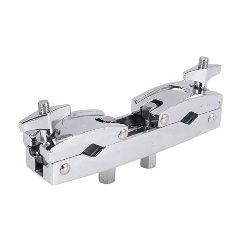 Pesfehhy Trommelklemme 2 LöCher Silberne BeckenstäNder Halterung mit Mehreren Klemmen für Schlagzeug, Becken, Musikteile, Kuhglocke ZubehöR Pesfehhy Trommelklemme 2 LöCher Silberne BeckenstäNder Halterung mit Mehreren Klemmen für Schlagzeug, Becken, Musikteile, Kuhglocke ZubehöR von Pesfehhy