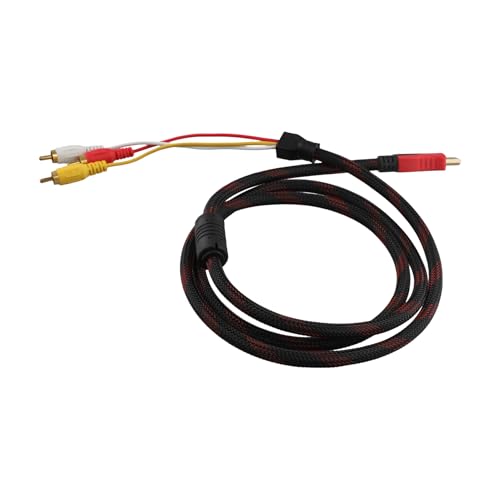 Pesfehhy US Adapterkabel für Komponenten, Audio, Video, AV für HDTV, 5 m auf 3 Stück Pesfehhy US Adapterkabel für Komponenten, Audio, Video, AV für HDTV, 5 m auf 3 Stück von Pesfehhy