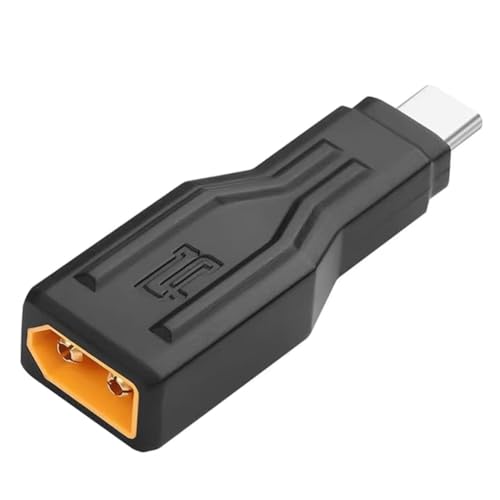 Pesfehhy XT60 auf USB C Adapter zum Aufladen von Flugzeugmodellen, Ladeanschluss für Laptops und Roboterstaubsauger LED von Pesfehhy