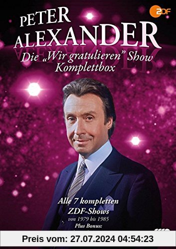 Peter Alexander: Die Wir gratulieren Show - Komplettbox [4 DVDs] von Peter Alexander