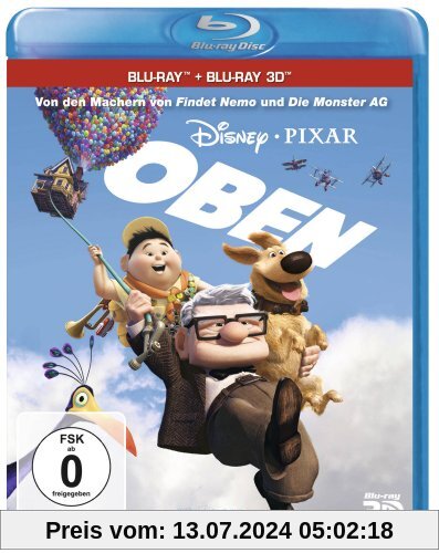 Oben (+ Bonus-Disc + Blu-ray 2D) [Blu-ray 3D] von Peter Docter