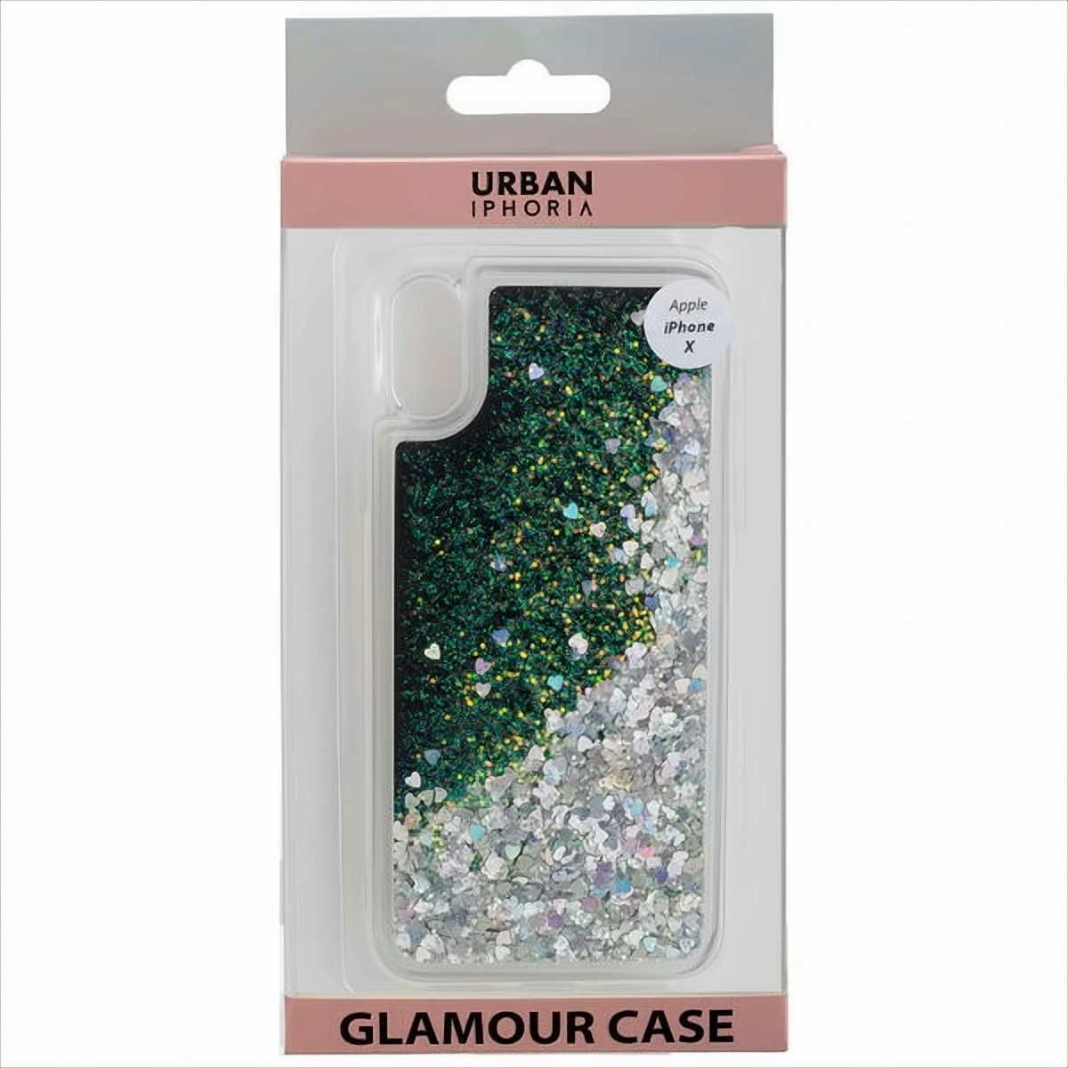 URBAN STYLE Back Cover GLAMOUR BLACK FRAME kompatibel zu Apple iPhone X - Gold von Peter Jäckel GmbH