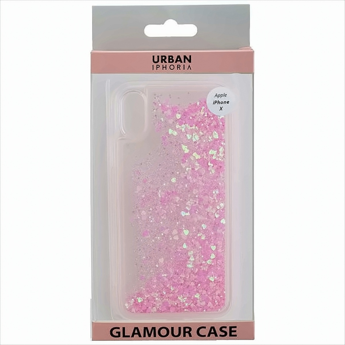 URBAN STYLE Back Cover GLAMOUR kompatibel zu Apple iPhone X - Pink von Peter Jäckel GmbH