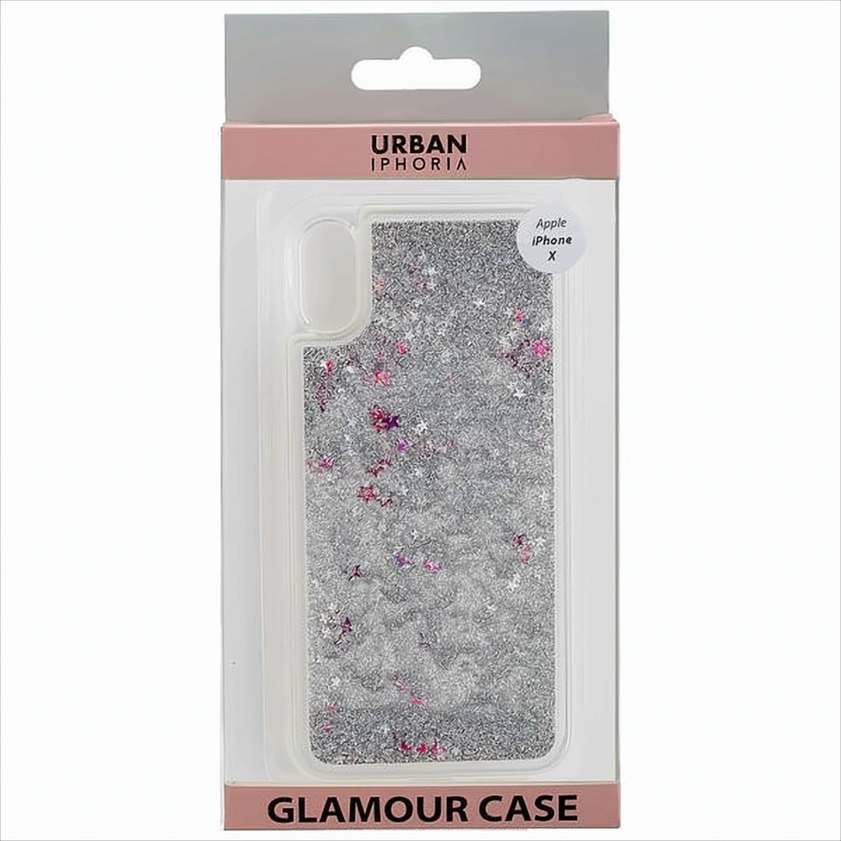 URBAN STYLE Back Cover GLAMOUR kompatibel zu Apple iPhone X - Silver von Peter Jäckel GmbH