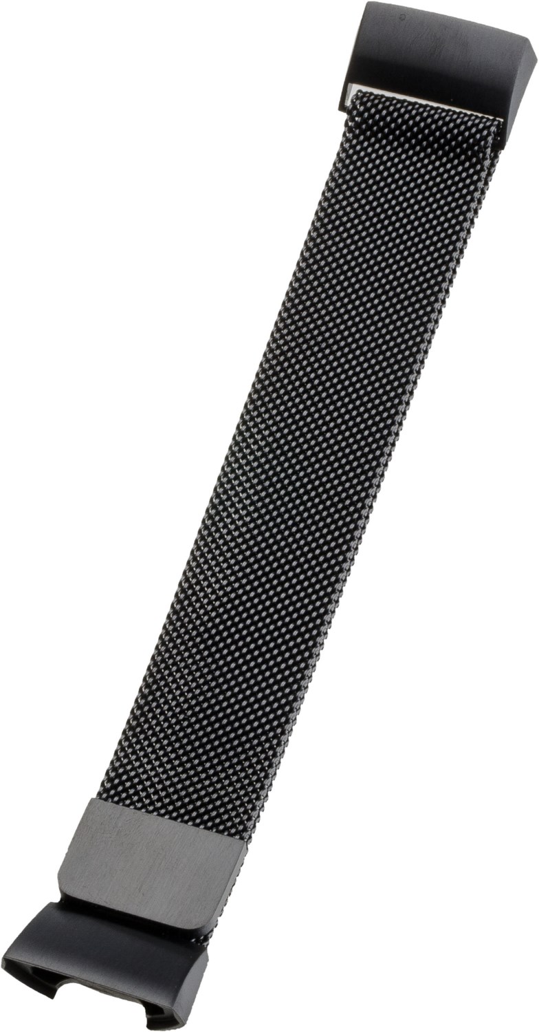 Armband Edelstahl Milanaise für Fitbit Charge 3 schwarz von Peter Jäckel