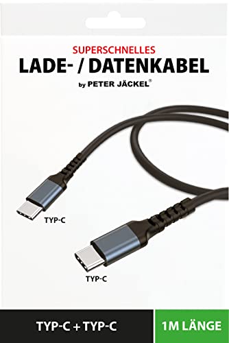 PETER JÄCKEL 1m USB Lade-/ Datenkabel Typ-C/Typ-C Black von Peter Jäckel