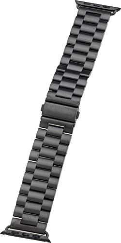 PETER JÄCKEL WATCH BAND für Apple Watch 44mm (Series 4/5)/ 42mm (Series 1/2/ 3) Stainless Black von Peter Jäckel