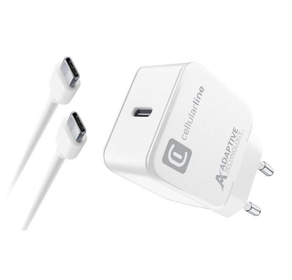 Peter Jäckel Cellularline USB-C Charger Kit für Samsung 15W White Ladegerät mit USB-Ladegerät von Peter Jäckel
