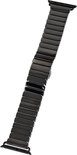 Peter Jäckel Watch Band für Apple Watch 45/44mm (Series 4/5/ 6/7)/ 42mm (Series 1/2/ 3) Keramik, grau von Peter Jäckel