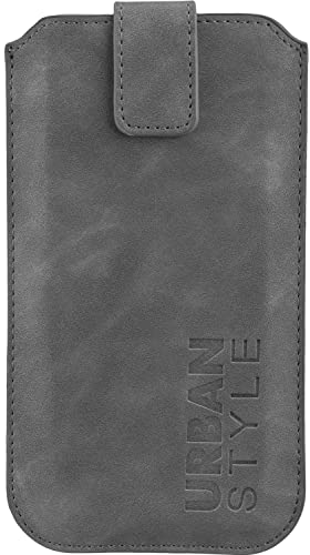 URBAN STYLE Trend CASE Größe 5.2" Soft Touch Gray, zum Beispiel für Samsung G900 Galaxy S5 und viele andere größenähnliche Geräte Innenmaße: Circa 147 x 74 x 10 mm von Peter Jäckel