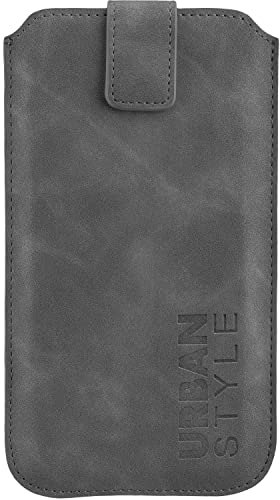 URBAN STYLE Trend CASE Größe 5.7" bis 6.5" Soft Touch Gray, zum Beispiel für Apple iPhone 6 Plus/Samsung N910 Galaxy Note 4 Innenmaße: Circa 162 x 81 x 10 mm von Peter Jäckel
