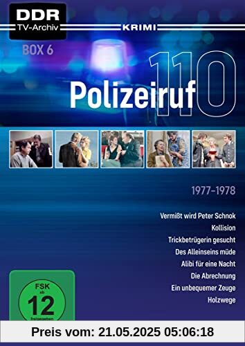 Polizeiruf 110 - Box 6 (DDR TV-Archiv) mit Sammlerrücken [4 DVDs] von Peter Vogel
