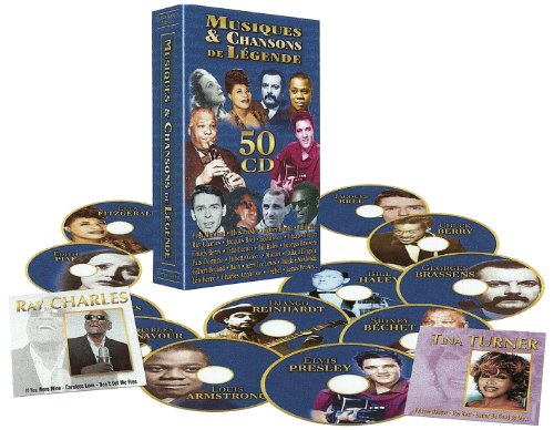 Yves Montand - Elivis Presley Tina Turner - Musiques et chansons de légende - Box Set 50 CDs von Peter West Trading & Music Production e.K.