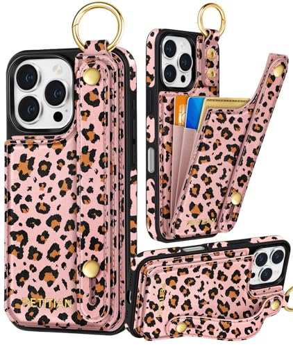 Petitian Baowen Schutzhülle für iPhone 16 Pro, mit Brieftasche, niedliches mädchenhaftes ästhetisches einzigartiges Design, Leder, Kreditkartenhalter, Kartenhalter, Ständer, Armband für iPhone 16 Pro Petitian Baowen Schutzhülle für iPhone 16 Pro, mit Brieftasche, niedliches mädchenhaftes ästhetisches einzigartiges Design, Leder, Kreditkartenhalter, Kartenhalter, Ständer, Armband für iPhone 16 Pro von Petitian