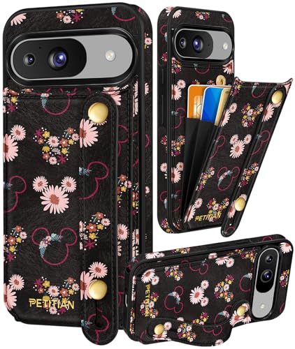 Petitian Miqi Schutzhülle für Google Pixel 9Pro/9 – Frauen und Mädchen, niedliches mädchenhaftes ästhetisches einzigartiges Design, Leder, Kreditkartenhalter, Kartenhalter, Ständer, Armband für Pixel Petitian Miqi Schutzhülle für Google Pixel 9Pro/9 – Frauen und Mädchen, niedliches mädchenhaftes ästhetisches einzigartiges Design, Leder, Kreditkartenhalter, Kartenhalter, Ständer, Armband für Pixel von Petitian