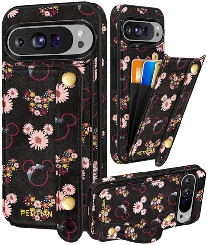 Petitian Miqi Schutzhülle für Google Pixel 9Pro XL – Frauen und Mädchen, niedliches mädchenhaftes ästhetisches einzigartiges Design, Leder, Kreditkartenhalter, Kartenhalter, Ständer, Armband für Pixel Petitian Miqi Schutzhülle für Google Pixel 9Pro XL – Frauen und Mädchen, niedliches mädchenhaftes ästhetisches einzigartiges Design, Leder, Kreditkartenhalter, Kartenhalter, Ständer, Armband für Pixel von Petitian