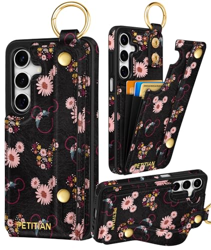 Petitian Miqi Schutzhülle für Samsung Galaxy A15 5G, mit Brieftasche, für Damen und Mädchen, niedlich, ästhetisch, einzigartiges Design, Leder, Kreditkartenhalter, Kartenhalter, Ständer, Armband für Petitian Miqi Schutzhülle für Samsung Galaxy A15 5G, mit Brieftasche, für Damen und Mädchen, niedlich, ästhetisch, einzigartiges Design, Leder, Kreditkartenhalter, Kartenhalter, Ständer, Armband für von Petitian