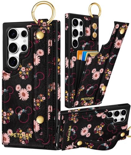 Petitian Miqi Schutzhülle für Samsung Galaxy S25 Ultra, mit Brieftasche, für Damen und Mädchen, niedlich, ästhetisch, einzigartiges Design, Leder, Kreditkartenhalter, Kartenhalter, Ständer, Armband Petitian Miqi Schutzhülle für Samsung Galaxy S25 Ultra, mit Brieftasche, für Damen und Mädchen, niedlich, ästhetisch, einzigartiges Design, Leder, Kreditkartenhalter, Kartenhalter, Ständer, Armband von Petitian