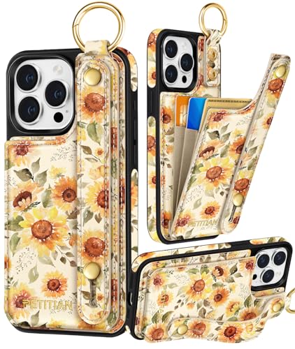 Petitian Promax Schutzhülle für iPhone 14 Pro Max, niedliches mädchenhaftes ästhetisches einzigartiges Design, Leder, Kreditkartenhalter, Kartenhalter, Ständer, Armband für iPhone 14 Pro Max Petitian Promax Schutzhülle für iPhone 14 Pro Max, niedliches mädchenhaftes ästhetisches einzigartiges Design, Leder, Kreditkartenhalter, Kartenhalter, Ständer, Armband für iPhone 14 Pro Max von Petitian